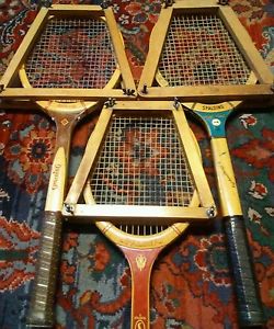 spaulding wooden tennis rackets