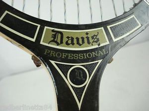 Vintage Tad Davis Wood Tennis Raquet