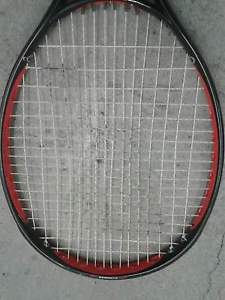 Prince 03 Orange Tennis Racket used 110 4 1/4 3/8? Great Condition with cover