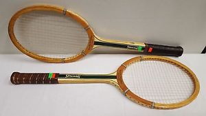 Vintage Belgium Spalding Poncho Gonzales Autograph Tennis Rackets Medium 4 1/2
