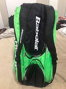 New Babolat Black/Green Wimbledon Tennis Bag