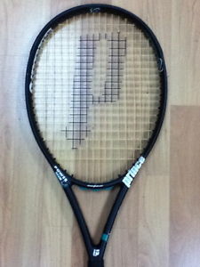 Prince SYNERGY TOUR TITANIUM LONGBODY OVERSIZE STRUNG Tennis Racket 4-1/4" NICE