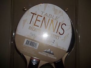 BRAND NEW PACK OF 2 TABLE TENNIS RACKETS PING PONG PROFESSIONNAL NORTHVALE SPORT
