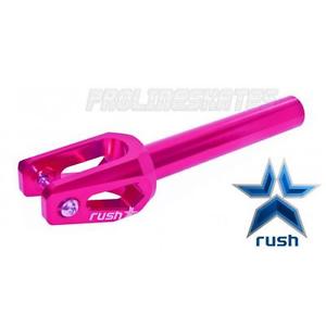 Rush Scooters SCS Une Pièce Aluminium Sans Filetage Scooter Fourche - Rose