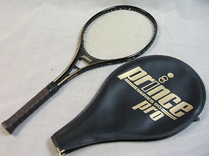 Nice Vintage Prince Pro Seres 90 Graphite Tennis Racquet w/cover 4 1/4" GIFT IDe
