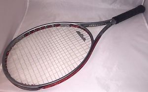 Prince 03 Speed Port Red Silver 105 Oversized Tennis Raquet w/ Case