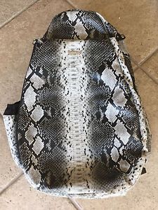 JetPac LARGE SLING Tennis Backpack BLACK AND WHITE SNAKESKIN PRINT