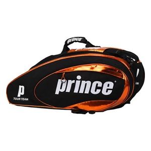 Prince Tennis Tour Team 12 Racquets Bag Black Orange (Used)