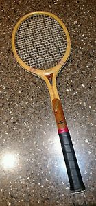 Vintage Slazenger Super Wooden Tennis Racquet ~ Made in England