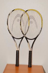 Lot of 2 Head Radical Junior Twin Tube Tennis Racquet Racket Grip 4-0