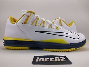 Nike Men's Lunar Ballistec 1.5 Tennis Shoes sz 9.5 (705285-107) White Yellow rf