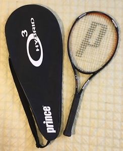 PRINCE O3 TOUR OS 107SQ" 16X19 GRAPHITE TENNIS RACKET W/CASE NEW 4 3/8 GRIP MINT