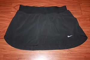 NWT $52 Nike Dri Fit Tennis Running Black Skirt Skort Women's Sz S Small