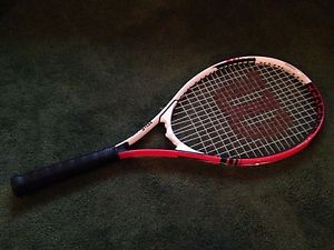 WILSON ROGER FEDERER 110 TENNIS RACKET RACQUET WITH POWER STRINGS
