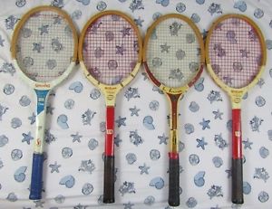 vintage tennis racket lot