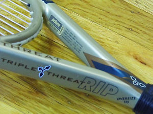 NEW STRING Prince Triple Threat Rip Super Oversize 1200pl $280 Racquet 4 1/4" VG image 1