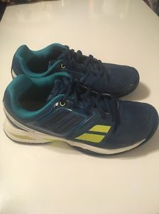 Babolat Pro Pulse Junior Tennis Shoes Size 3.5 Blue / Green / White / Athletic