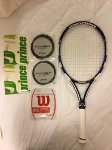 BABOLAT PURE DRIVE 107 RACQUET  Grip 4 1/4 Including Free Five Strings