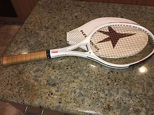 KNEISSL WHITE STAR TWIN TENNIS RACKET WITH COVER - VERY NICE