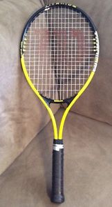 Wilson Yellow Tennis Racquet -  Titanium 3