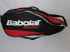 Babolat Team 6 Racquet carry bag red/black with backpack straps