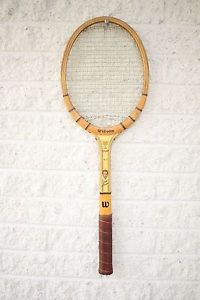 Vintage Wood Tennis Racket Wilson Jack Kramer Stratbow