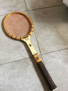 Excellent! Vintage Wilson Jack Kramer Autograph Wooden Tennis Racquet 4 5/8