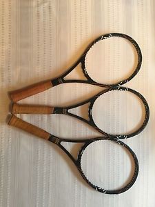 3 X Wilson Pro Staff 88 Tennis Racquets - 4 5/8