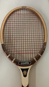 VINTAGE SPORTRITE WOODEN TENNIS RACKET