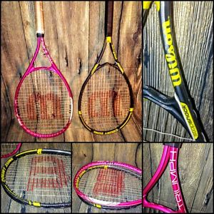 Wilson his court zone hers triumph oversized tennis racquet stop shock equipment
