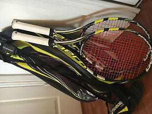 Babolat 2 Aero pro Racquets and Aero pro line bag 6