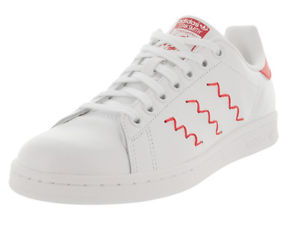 Adidas Women's Stan Smith W Originals Ftwwht/Ftwwht/Colred Casual Shoe 10 Women