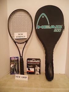 Head Austrian Ventoris 600 Tennis Racquet 4 5/8-NEW STRINGS/GRIP+EUC+93 Sq.In.