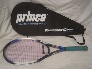 Prince Thunder Cloud Titanium oversize 110 800 longbody tennis racket w/ case
