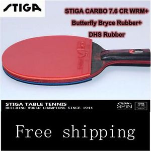 Carbon 7.6 Carbo 13 Layers 7.6 WRB CR Senior Blue Sponge Table Tennis Racquets