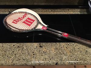 WILSON III STEEL TENNIS RACKET WITH COVER - RARE T SERIES RACKET