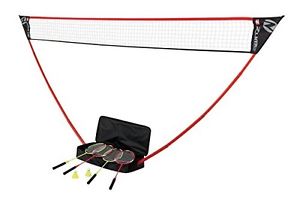 Zume Games Instant Use and Portable Badminton Set For 2-4 Players Age 6+
