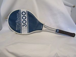 Vintage Wilson TX3000 Tennis Racquet Stainless Steel w/ Case USA 4 1/4” grip