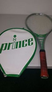 Prince Tennis Racket Green & Silver Tightly Strung (used)