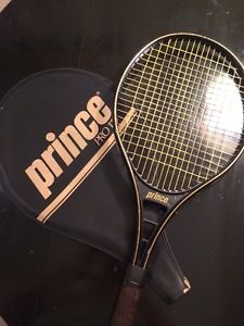 Vintage Prince Tennis Racquet And Cover Pro 110 No. 3