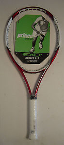 New Prince EXO3 Hornet 110 Tennis Racquet 4 3/8 Grip Red White 27" 1075 Power