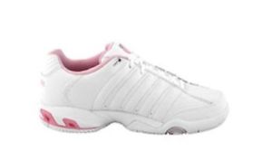 K-Swiss Receptor Alfombra Para dama Cuero Interiores Zapatillas De Tenis Blanco