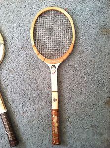 Vtg Dunlop Marty Riessen Wood Tennis Racket Light 4 1/2