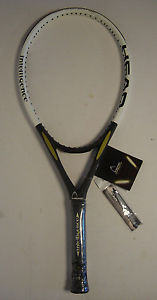 New Head Intelligence i.S2 Oversize Tennis Racquet 4 1/8" Grip Black White NIW