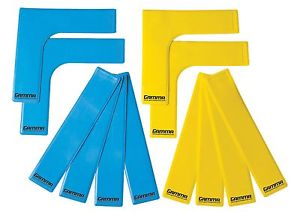 Gamma Court Marker Lines Yellow/Blue