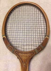 Vintage TAD Davis Imperial Wooden Tennis Racquet / Racket 4.5 L