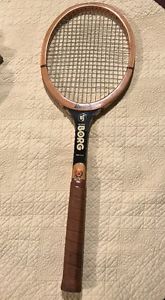 Vintage Bancroft Bjorn Borg Personal Wood Tennis Racquet 4 1/2