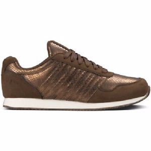 K-Swiss New Haven Snake CMF Memory Foam Brown White Women's Shoes Size 7M