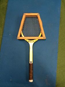 Vintage Wilson Miss Chris Evert Tennis Racquet Racket Wooden 4 1/2" Retro 1970s