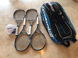 Babolat Pure Drive Package (4 Pure Drives, Bag & Performance Hat)